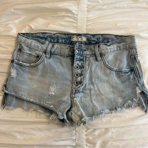 Free People jean shorts